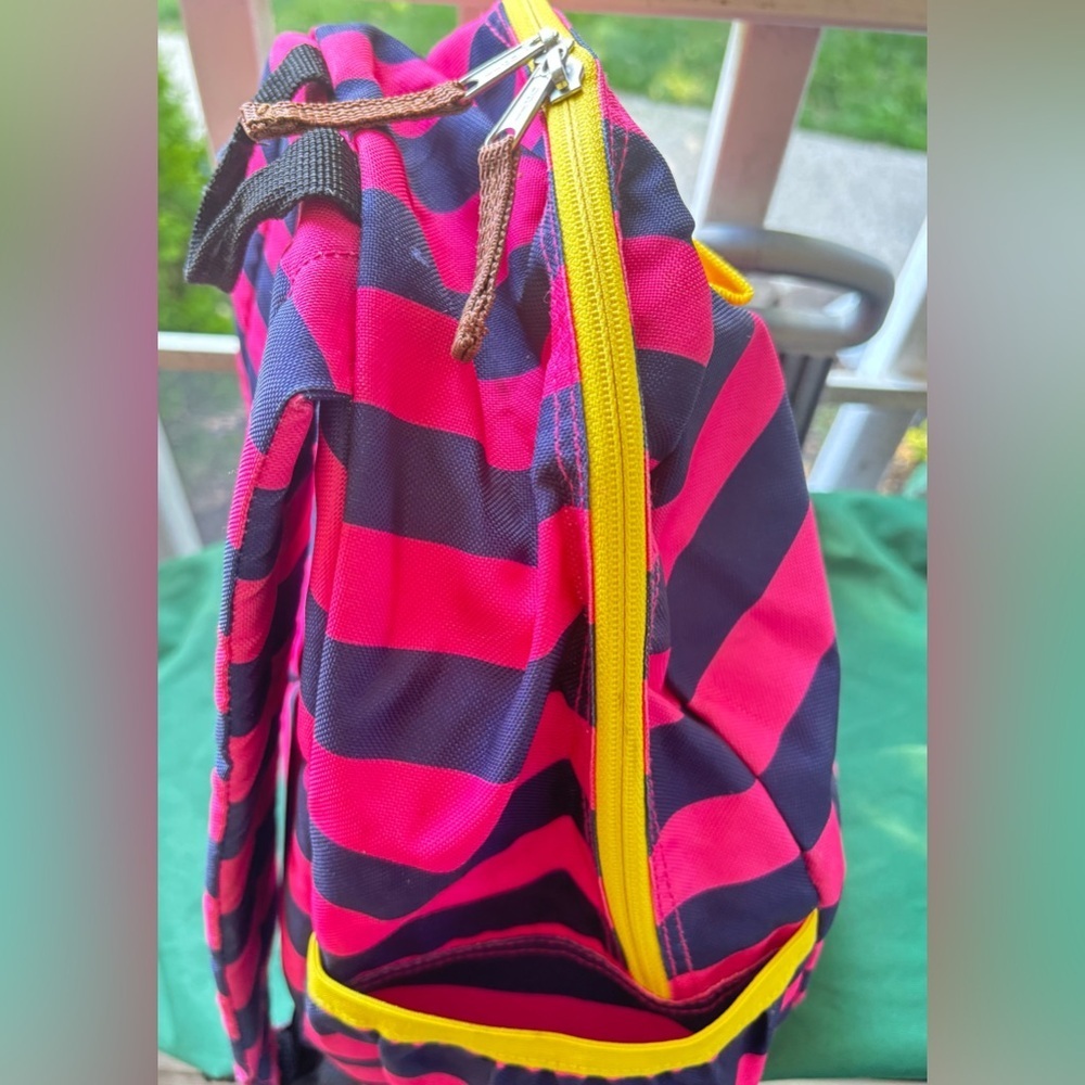 Hanna Andersson Owl patched Striped Back pack - Picture 4 of 15